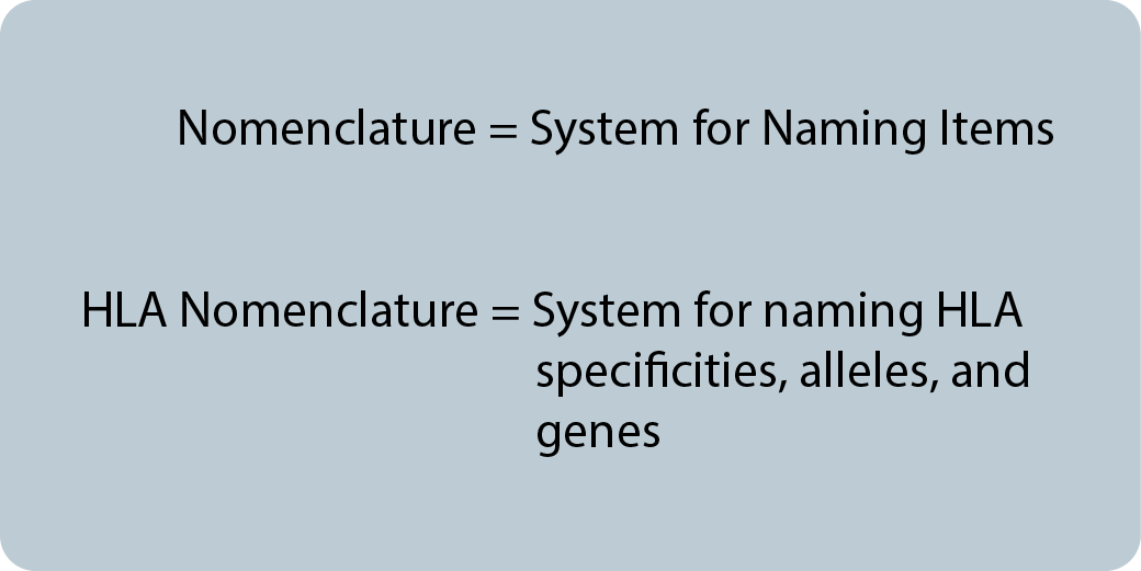 History Of HLA Nomenclature: The 1960s - HLA Help